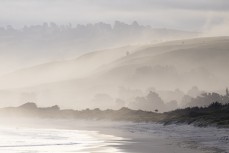 Mist rising from farmland near Brighton, Dunedin, New Zealand.Photo: Derek Morrison