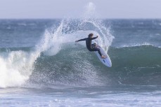 Keo Morrison makes the most of a clean small swell at St Kilda, Dunedin, New Zealand.Photo: Derek Morrison