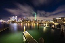 Auckland city skyline at dusk, Auckland, New Zealand.Photo: Derek Morrison