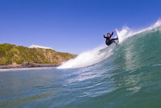 Jack Higgins during a small punchy swell at Blackhead, Dunedin, New Zealand.Photo: Derek Morrison