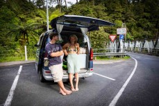 Esther and Louis at McLaren Falls, Bay of Plenty, New Zealand.
Photo: Derek Morrison