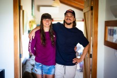 Extreme kayaking World Champions Zack (2023) and River (2024) Mutton at home in Okere Falls, Rotorua, Bay of Plenty, New Zealand.Photo: Derek Morrison