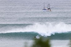 Jimi Crooks glides into a set wave during a fun summer swell at St Kilda, Dunedin, New Zealand.
Photo: Derek Morrison