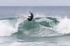Rewa Morrison during a fun summer swell at St Kilda, Dunedin, New Zealand.
Photo: Derek Morrison