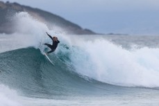 Alexis Owen revelling in clean conditions during a summer swell at Blackhead, Dunedin, New Zealand.
Photo: Derek Morrison
