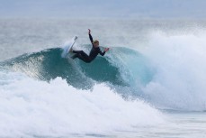 Alexis Owen revelling in clean conditions during a summer swell at Blackhead, Dunedin, New Zealand.
Photo: Derek Morrison