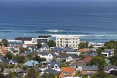 A big swell rolls into St Clair, Dunedin, New Zealand.
Photo: Derek Morrison