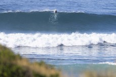 Mike Varsanyi on a big swell at Blackhead, Dunedin, New Zealand.