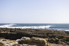 Lineup at a remote point break in the Catlins, New Zealand. Photo: Derek Morrison