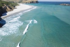 Crystal clear water at Smaills Beach, Dunedin, New Zealand. Photo: Derek Morrison