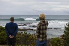 Empty lineup on the South Coast near Dunedin, New Zealand.
