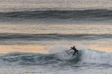 Tava Santorik during a fun swell at St Kilda, Dunedin, New Zealand.Photo: Derek Morrison