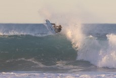 Tava Santorik during a fun swell at St Kilda, Dunedin, New Zealand.Photo: Derek Morrison
