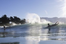 Evening session at a surf break near Kaikoura, New Zealand. Photo: Derek Morrison