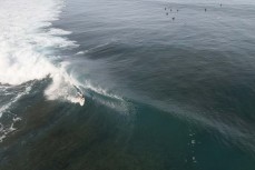 Russ slots in during a September swell at Lance's Lefts in the Mentawais Island chain, Western Sumatra, Indonesia.
