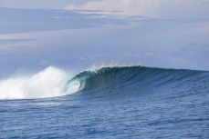The lineup during a September swell in the Mentawais Island chain, Western Sumatra, Indonesia.