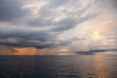 Storm clouds gather in the Mentawai Islands, Sumatra, Indonesia.