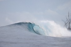 Lineup in the Mentawai Islands, Sumatra, Indonesia.