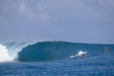 Lineup in the Mentawai Islands, Sumatra, Indonesia.