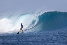 Chris Scuzz Scurrah at the Mentawai Islands, Sumatra, Indonesia.