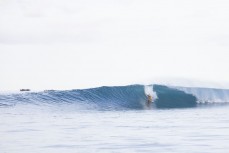 George Roberts in tune at a large righthander in the Mentawai Islands, Sumatra, Indonesia.