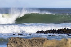 Empty wave at a beach near Brighton, Dunedin, New Zealand.