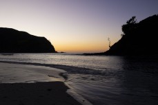 Sunset at Tapotupotu Bay near Cape Reinga, Northland, New Zealand.