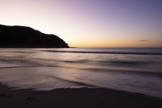 Sunset at Tapotupotu Bay near Cape Reinga, Northland, New Zealand.