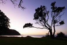 Sunset at Tapotupotu Bay near Cape Reinga, Northland, New Zealand.