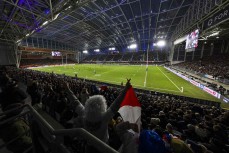 View from the stands during the All Blacks v France Lipovitan-D July Series, Forysth Barr Stadium, Dunedin, New Zealand, Saturday, 05 July 2025. (Photo by Derek Morrison / action press)