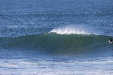 Empty winter lineup at St Clair, Dunedin, New Zealand.