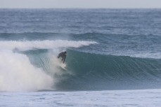 Late take-off in raw winter lines at Blackhead, Dunedin, New Zealand.