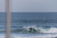 Flint Sherborne-France making the most of the superbank at St Clair, Dunedin, New Zealand.