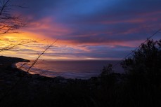 Winter sunrise at St Clair, Dunedin, New Zealand.