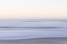 St Clair beach and waves on a calm winter's evening at St Clair, Dunedin, New Zealand.