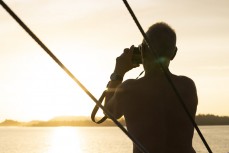 Phil Isaac in the Mentawai Islands, Sumatra, Indonesia.