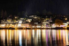 The bright lights of Queenstown's waterfront, New Zealand. Photo: Derek Morrison