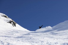 Keo Morrison finding some fresh snow at Treble Cone ski field, Wanaka, New Zealand.