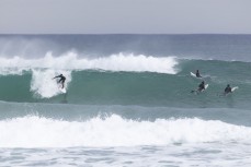 Jake Owen during a punchy spring swell at Blackhead, Dunedin, New Zealand.