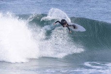 Flint Sherborne-France during a punchy spring swell at Blackhead, Dunedin, New Zealand.