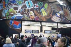 Seafood lovers at the 2025 Port Chalmers Seafood Festival held at Port Otago Passenger Terminal, Port Chalmers, Dunedin, New Zealand.Photo: Derek Morrison