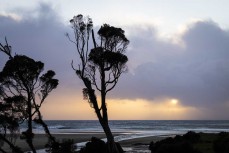 Dawn at a remote beach break on the Catlins coast, Otago, New Zealand. Photo: Derek Morrison