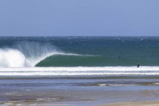 Spring swell at a remote beach break on the Catlins coast, Otago, New Zealand. Photo: Derek Morrison