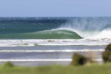 Spring swell at a remote beach break on the Catlins coast, Otago, New Zealand. Photo: Derek Morrison