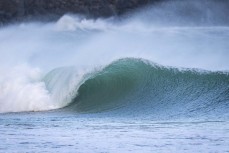 Spring swell at a remote beach break on the Catlins coast, Otago, New Zealand. Photo: Derek Morrison