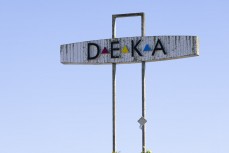 The famous Deka sign at Huntly, Waikato, New Zealand. Photo: Derek Morrison
