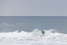 Liam Coleman surfing at Blackhead Beach, Dunedin, New Zealand.Photo: Derek Morrison