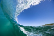 Clean waves during a fun swell at Blackhead, Dunedin, New Zealand. Photo: Derek Morrison