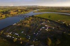 Sunset at Round 2 of the 2026 Yamaha New Zealand Motocross Championships held at Riverside motocross track, Balclutha, South Otago, New Zealand. Photo: MNZ/Derek Morrison