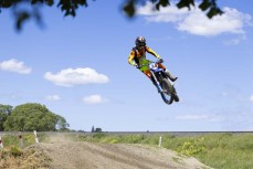 Maximus Purvis, of Altherm JCR Yamaha, continues his perfect season with 1-1-1 in MX1 at Round 2 of the 2026 Yamaha New Zealand Motocross Championships held at Riverside motocross track, Balclutha, South Otago, New Zealand. Photo: MNZ/Derek Morrison